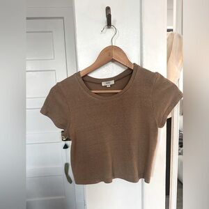 OZMA LOU TEE(Regen Silk Noil Jersey) in Tea (color) never worn